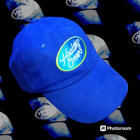 NWOT, Healthy Ones Adjustable Buckle Hats - Blue and Yellow, OS - Picture 3 of 12